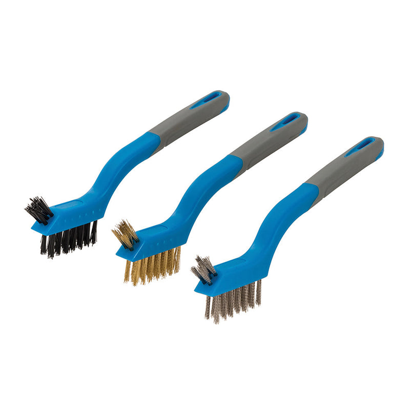 Silverline 617623 Mini Wire Brush Set 3pce