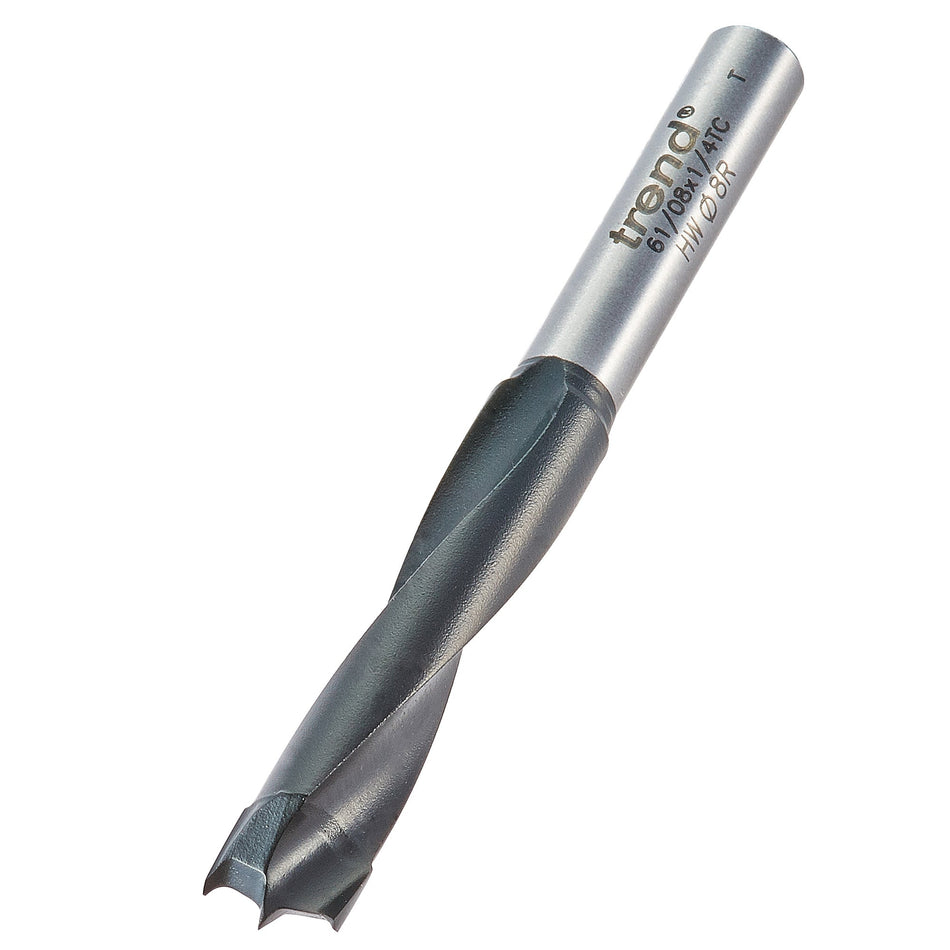 Trend Tools 61/08X1/4TC Dowel Drill 8Mm Diameter