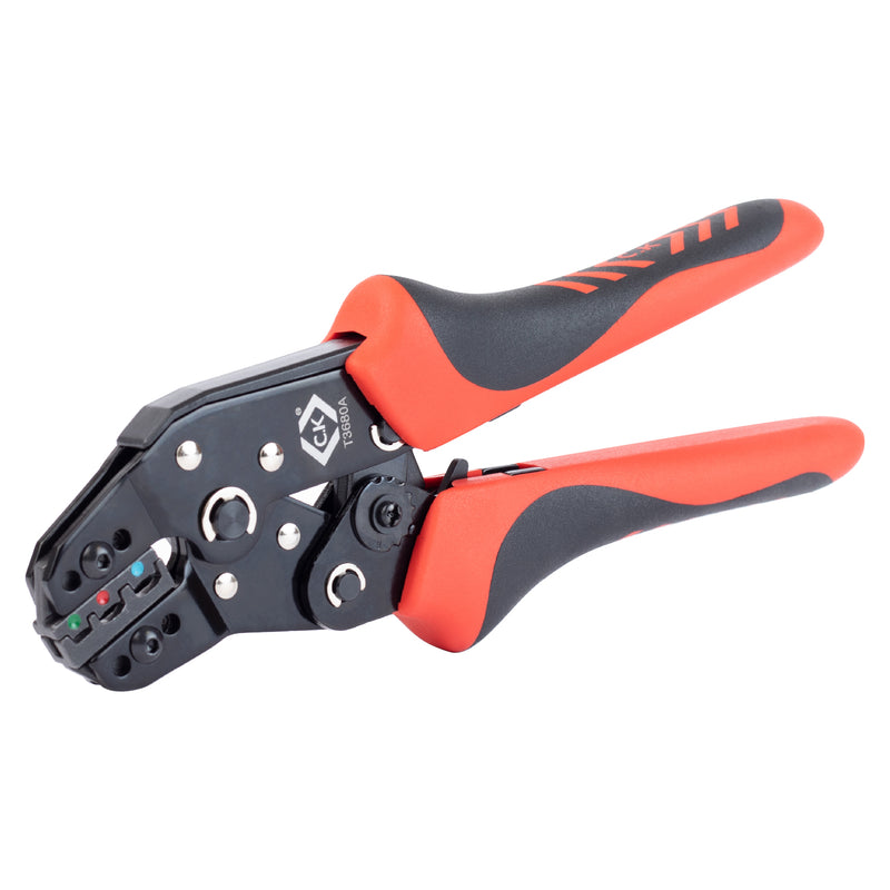 C. K Tools T3680A Ratchet Crimper Pliers Insul Terminal .25-2.5mm 2K