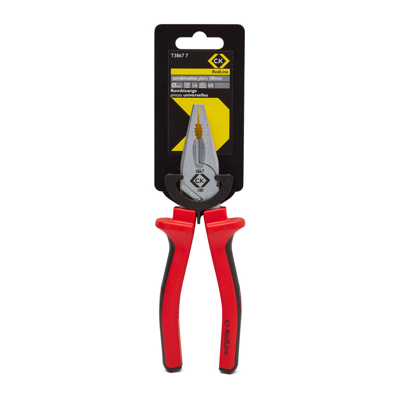C. K Tools T3867 7 RedLine Combination Plier 180mm