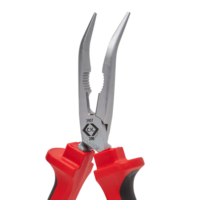 C. K Tools T3907 8 RedLine Bent Nose Plier 200mm