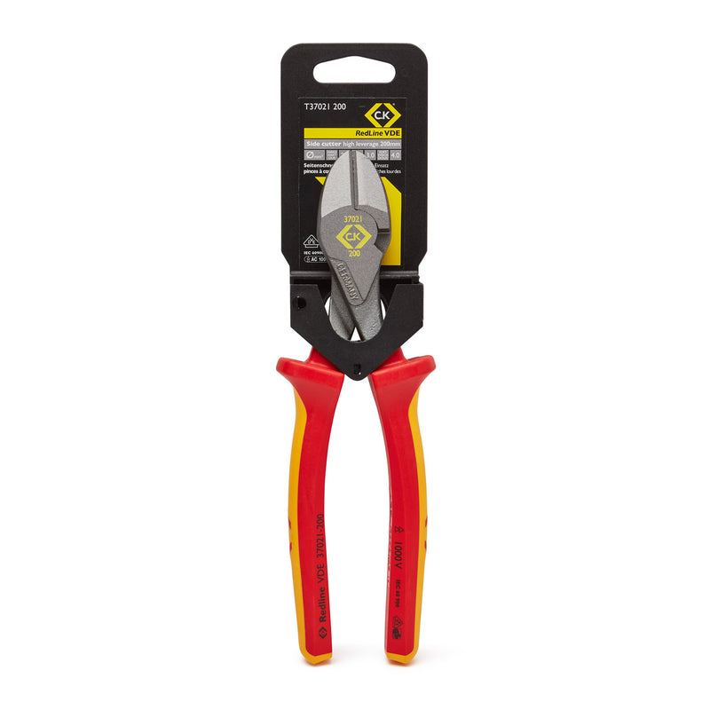 C. K Tools T37021 200 RedLine VDE High Leverage Side Cutters 200mm