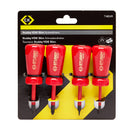 C. K Tools T48349 Stubby VDE Slim Screwdriver Set/4