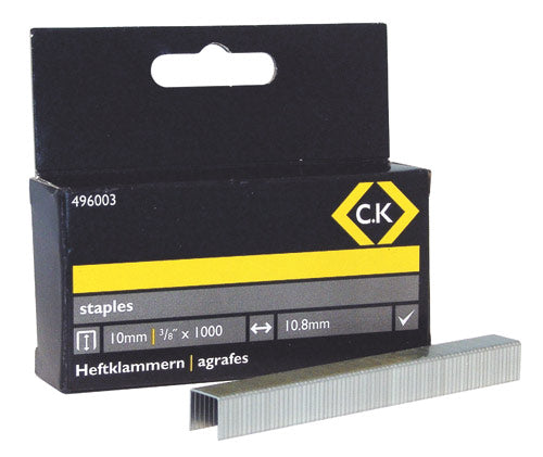 C. K Tools 496003 Staples Box/1000 10mm