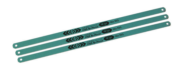 C. K Tools T0932R 1218 Hacksaw Blade 12in x 18TPI 3 Pack