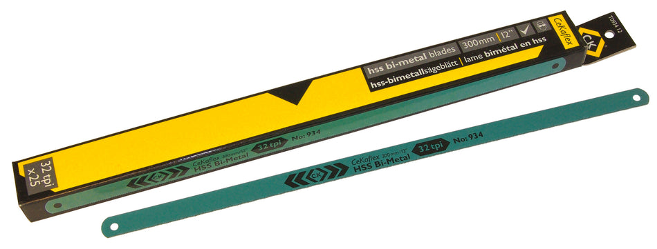 C. K Tools T0934 12 Hacksaw Blades 12 x 32TPI 25 Pack