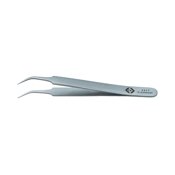 C. K Tools T2317 Precision Tweezer 105mm Bent Point