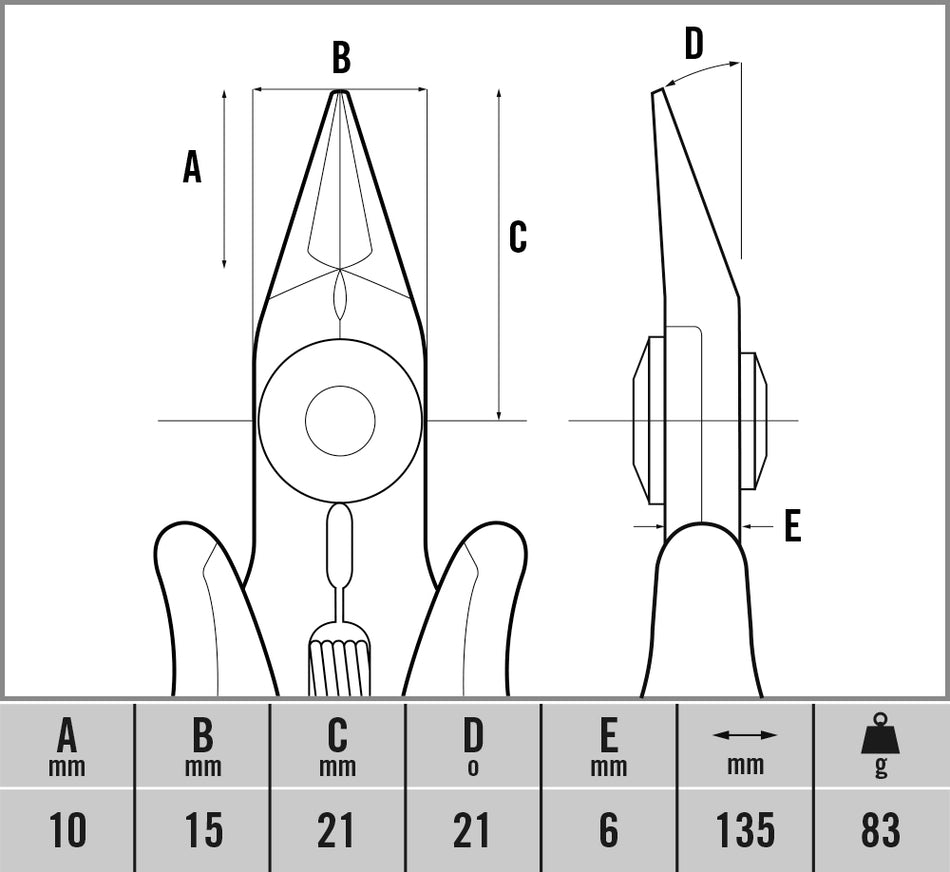 C. K Tools T3888 Ecotronic ESD Side Cutters (Relieved)