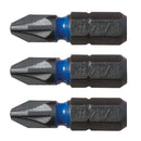 C. K Tools T4560 PZ3D Blue Steel Screwdriver Bit 25mm PZ3 Cd/3