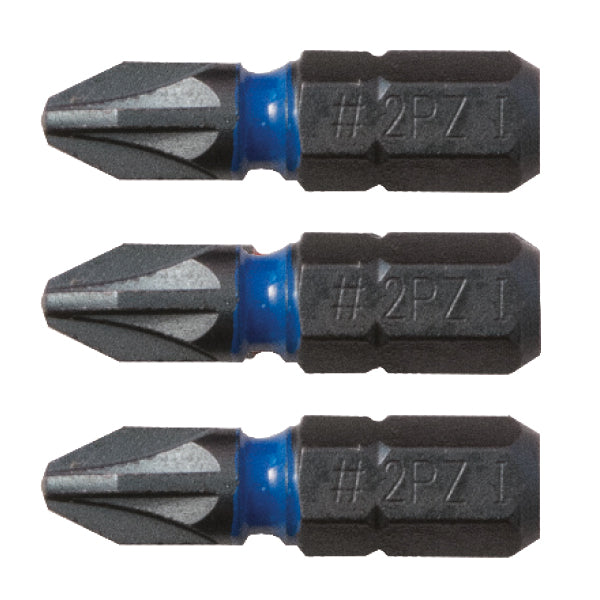 C. K Tools T4560 PZ3D Blue Steel Screwdriver Bit 25mm PZ3 Cd/3
