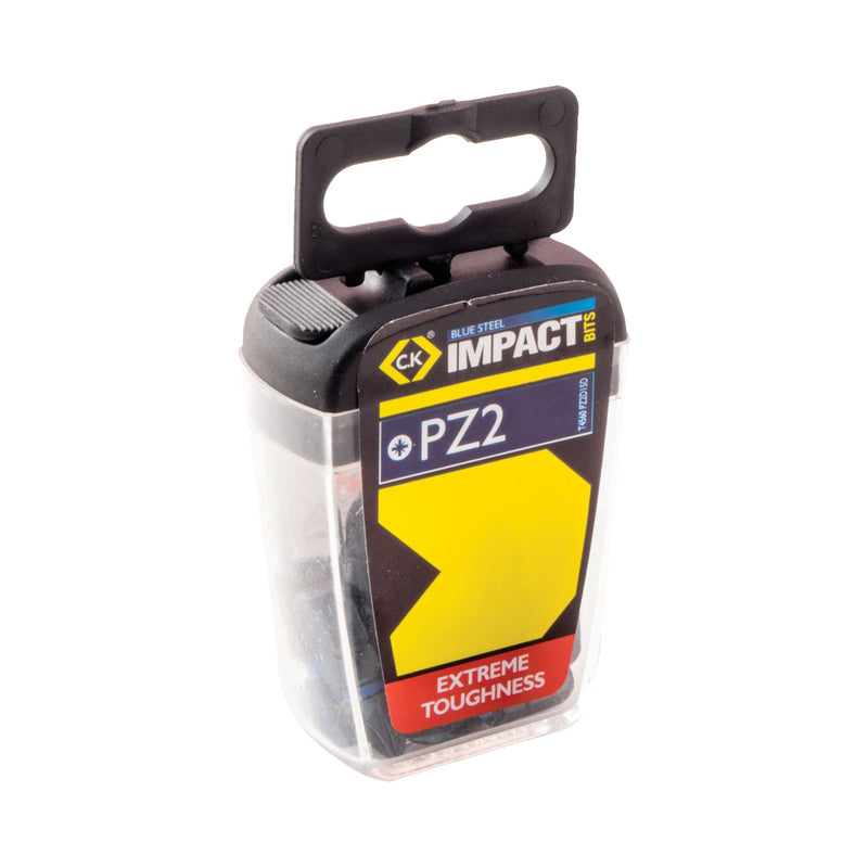 C. K Tools T4560 PZ2D Blue Steel Screwdriver Bit 25mm PZ2 Cd/3