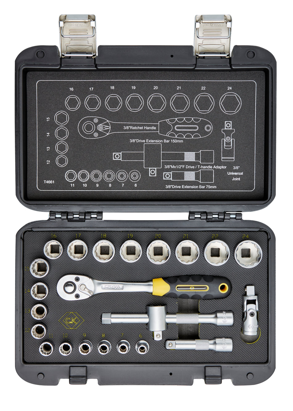 C. K Tools T4661 Socket Set 3/8in Drive 23Pce