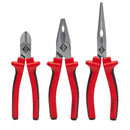 C. K Tools T3803 RedLine Plier Set of 3 cutter, Snipe, Combi