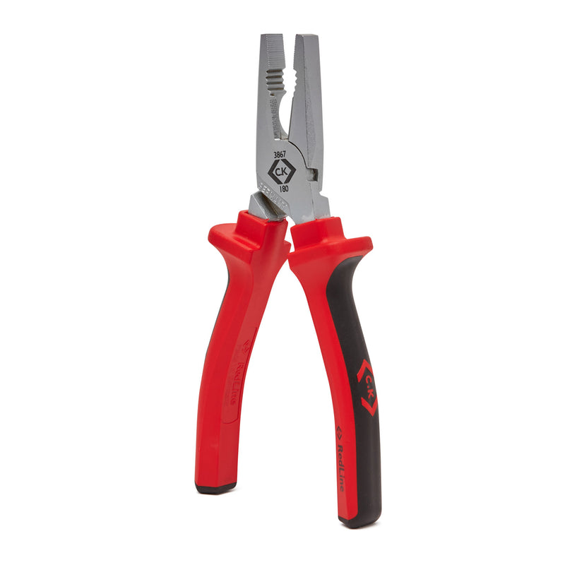 C. K Tools T3803 RedLine Plier Set of 3 cutter, Snipe, Combi