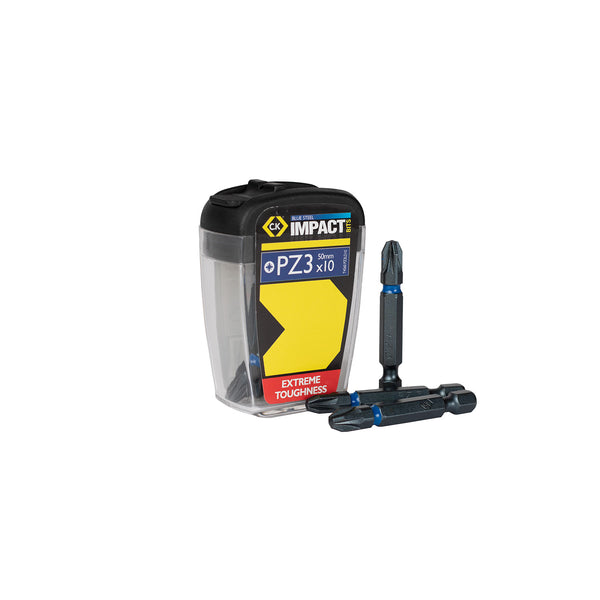 C. K Tools T4560 PZ3LD10 Blue Steel PZ3 50mm 10pk