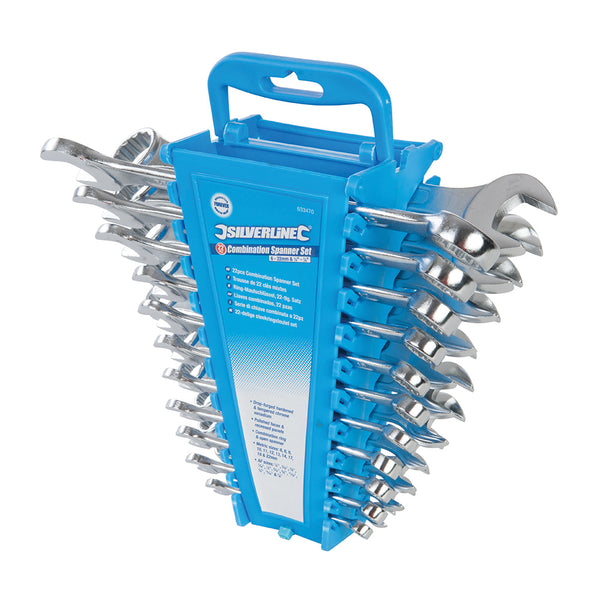 Silverline 633470 Combination Spanner Set 22pce