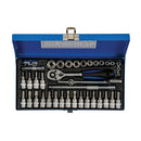 Silverline 633493 Socket Wrench Set 1/4" Drive Metric 38pce