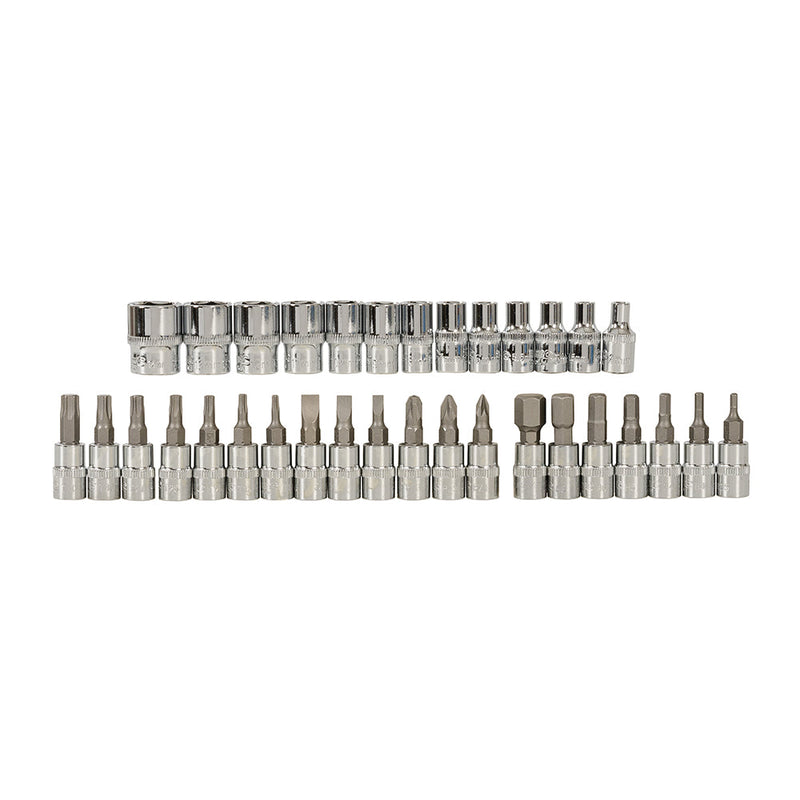 Silverline 633493 Socket Wrench Set 1/4" Drive Metric 38pce