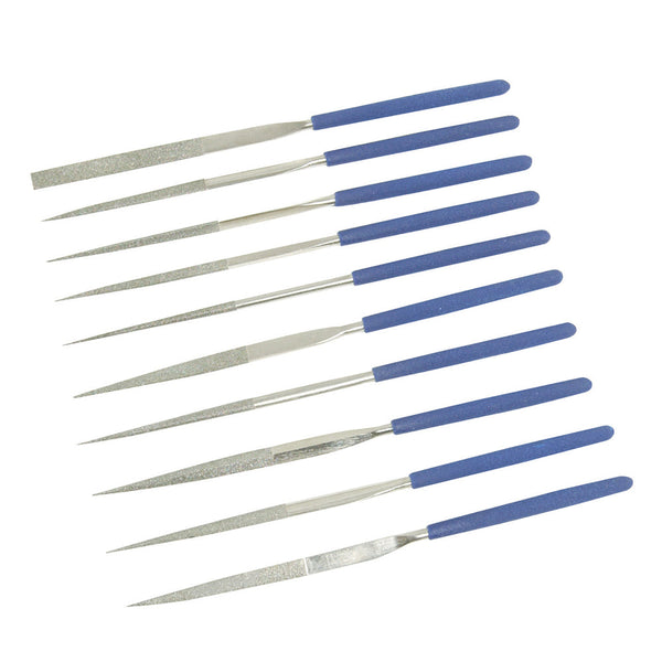 Silverline 633509 Diamond Needle File Set 10pce