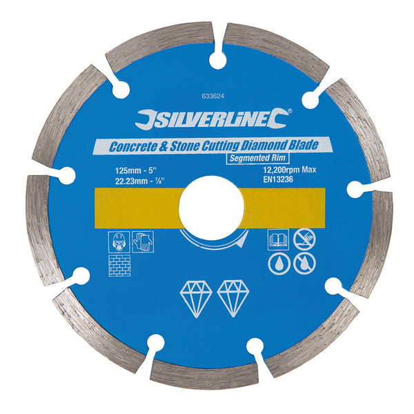 Silverline 633624 Concrete & Stone Cutting Diamond Blade