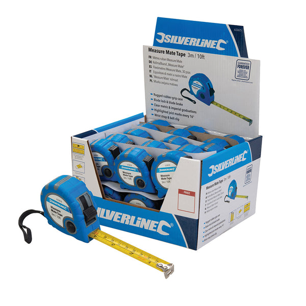 Silverline 633625 Measure Mate Tape Display Box