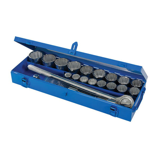 Silverline 633663 Socket Set 3/4" Drive 12pt Metric 21pce