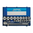 Silverline 633663 Socket Set 3/4" Drive 12pt Metric 21pce