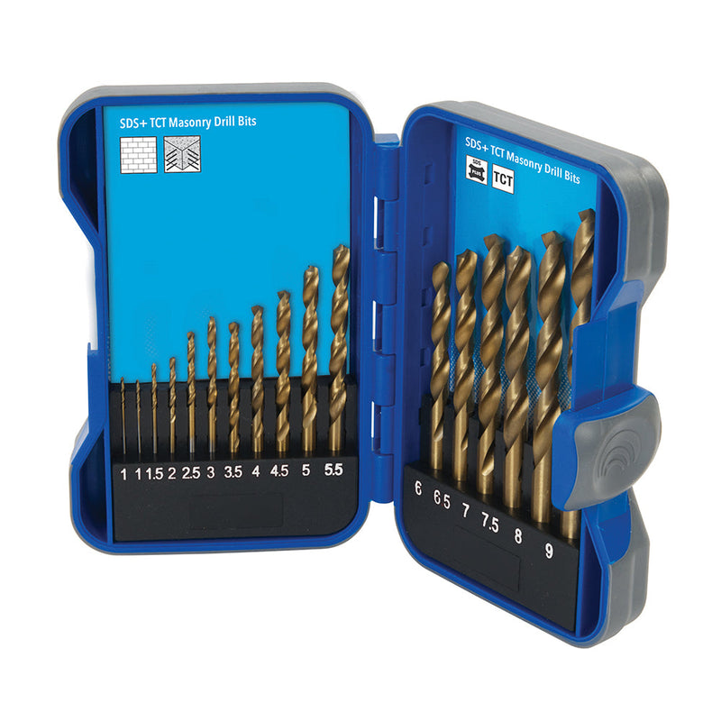 Silverline 633829 Titanium-Coated HSS Drill Bit Set 17pce