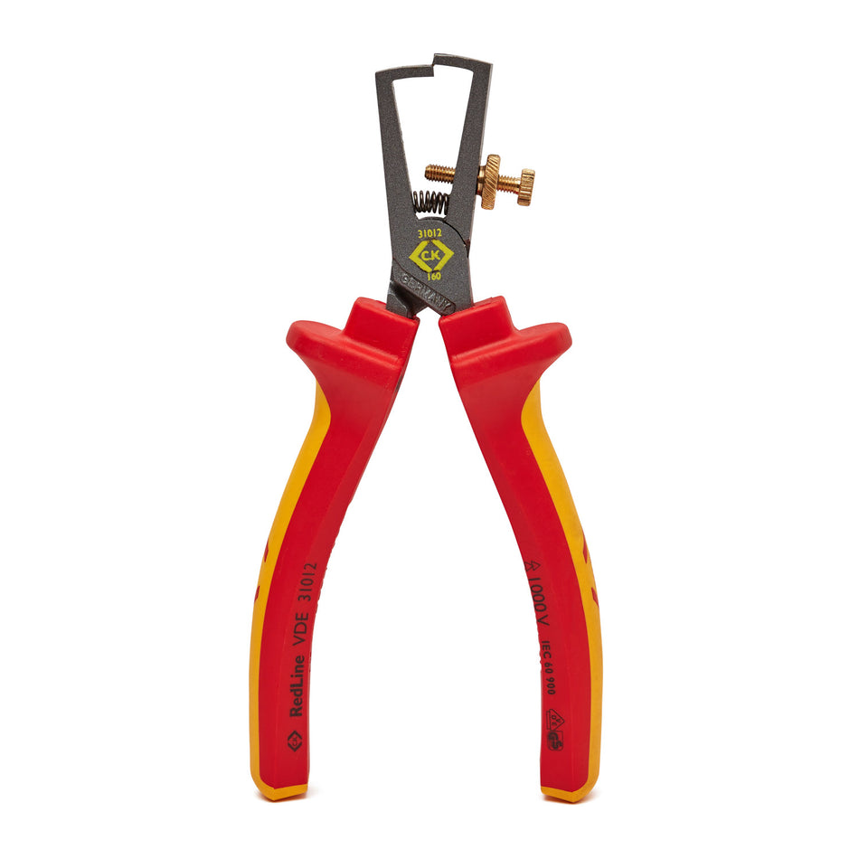 C. K Tools 431012 RedLine VDE Wire Stripping Plier 160mm