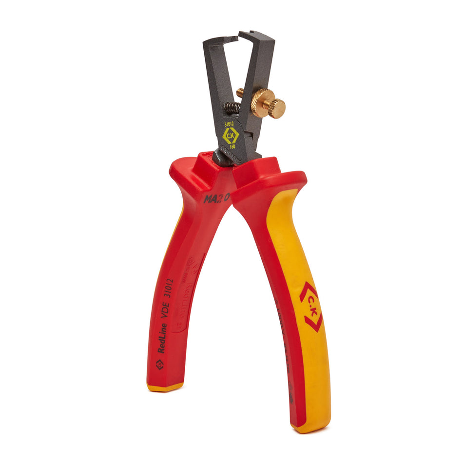C. K Tools 431012 RedLine VDE Wire Stripping Plier 160mm