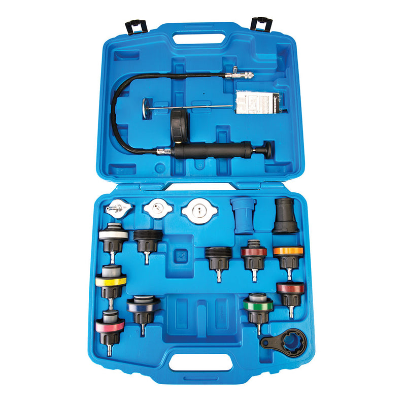 Silverline 647951 Radiator Pressure Test Kit 18pce