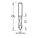 Trend Tools 64/05X1/4TC Through Hole Drill 5Mm Dia X 37Mm Flute