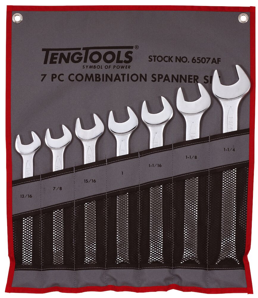 Teng Tools 6507AF AF Combination 7 Piece Spanner Set