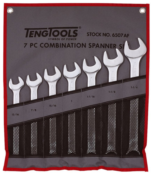 Teng Tools 6507AF AF Combination 7 Piece Spanner Set