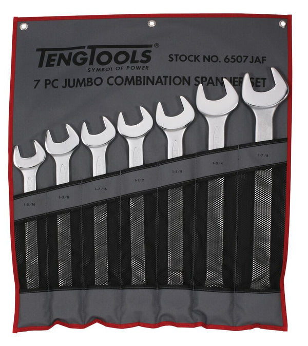 Teng Tools 6507JAF AF Large Combination 7 Piece Spanner Set