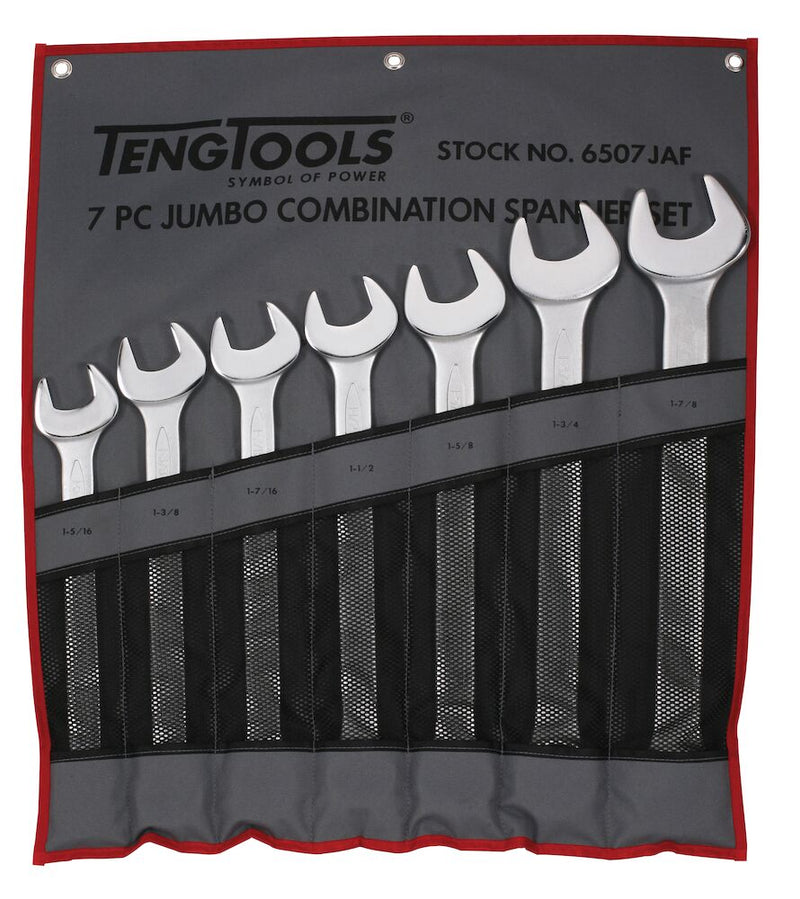 Teng Tools 6507JAF AF Large Combination 7 Piece Spanner Set