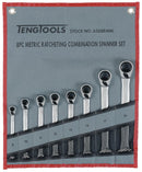 Teng Tools 6508RMM Reversible Ratcheting Combination 8 Piece Spanner Set