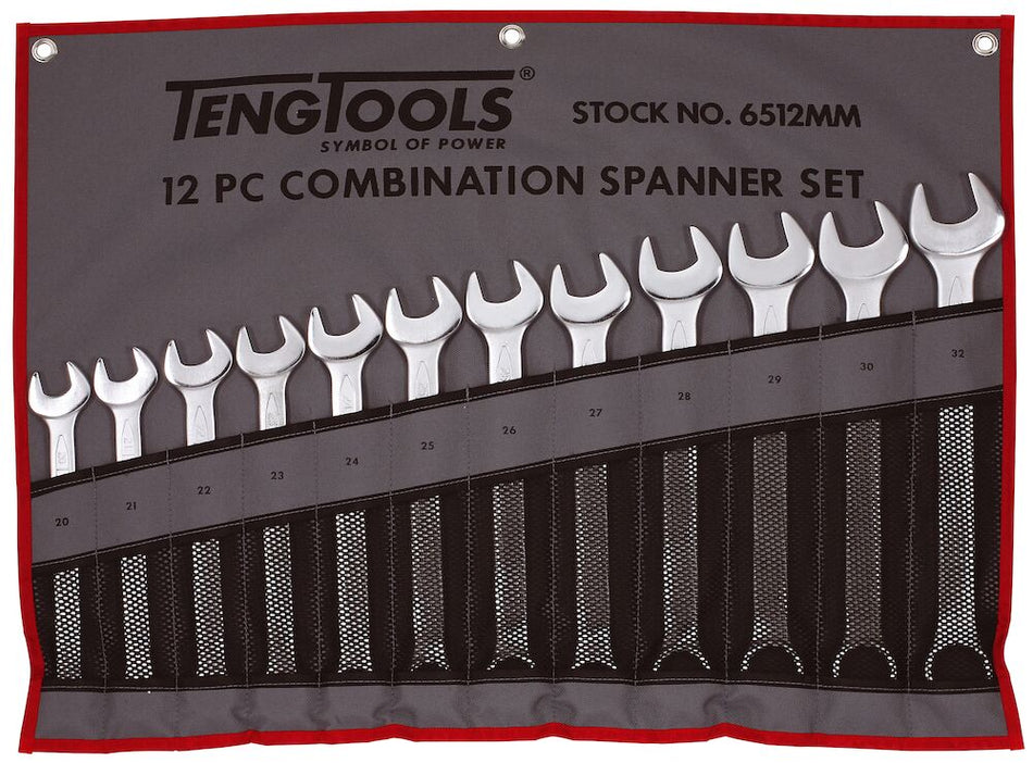 Teng Tools 6512MM Metric Combination 12 Piece Spanner Set