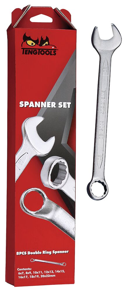Teng Tools 6512 Combination Metric 12 Piece Spanner Set