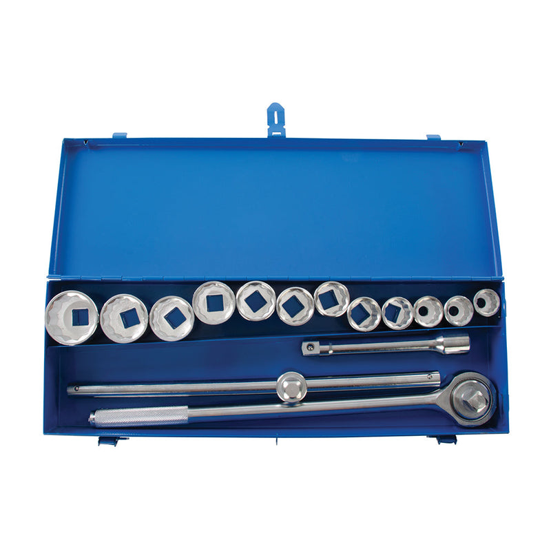 Silverline 652142 Socket Set 3/4" Drive 12pt Metric 15pce