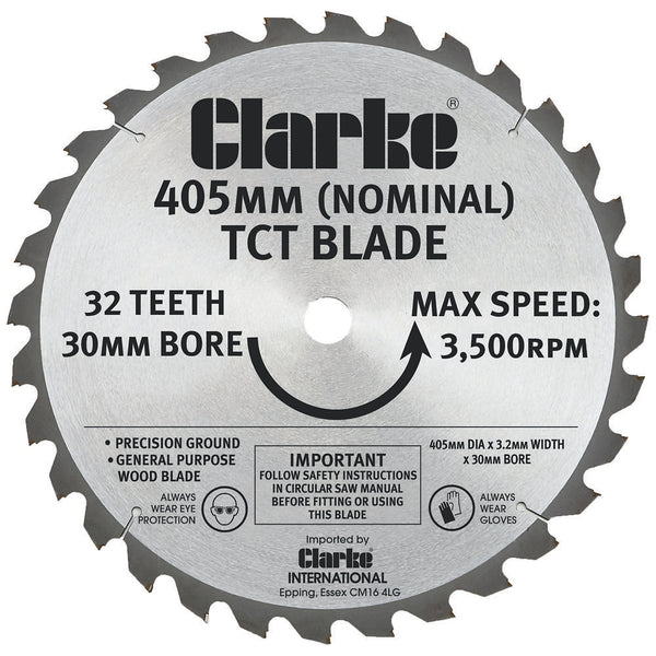 Clarke 3401991 405mm TCT Circular Saw Blade for CLS405