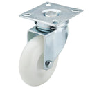 Draper 65497 Swivel Plate Fixing Nylon Wheel, 75mm Diameter, S.W.L. 70kg