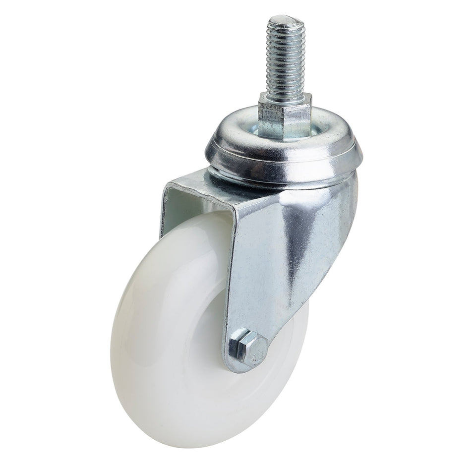 Draper 65500 Swivel Bolt Fixing Nylon Wheel, 75mm Diameter, S.W.L. 70kg