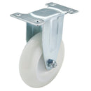 Draper 65507 Fixed Plate Fixing Nylon Wheel, 100mm Diameter, S.W.L. 125kg