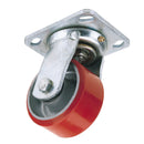 Draper 65523 Swivel Plate Fixing Heavy Duty Polyurethane Wheel, 100mm Diameter, S.W.L. 250kg