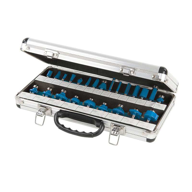 Silverline 656577 1/4" TCT Router Bit Set 24pce