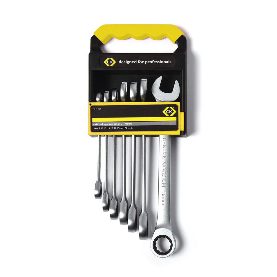 C. K Tools T4344M7ST Metric Ratchet Spanner Set of 7