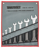 Teng Tools 6607AF Double Open Ended Spanner Set 7 Pieces AF