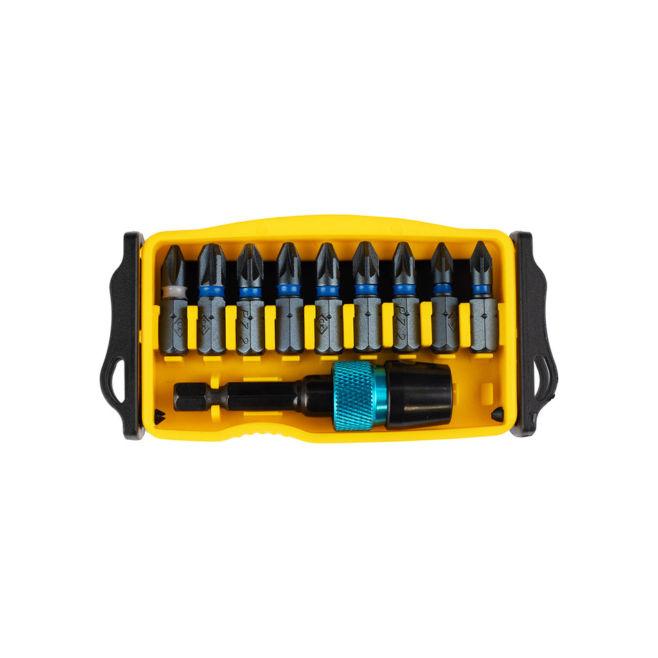 C. K Tools T4510 Blue Steel Mixed PZ Bit Set of 10
