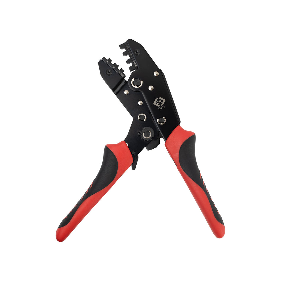 C. K Tools T3677 Ratchet Crimping Plier Solar PV 250mm 2K 4-10mm